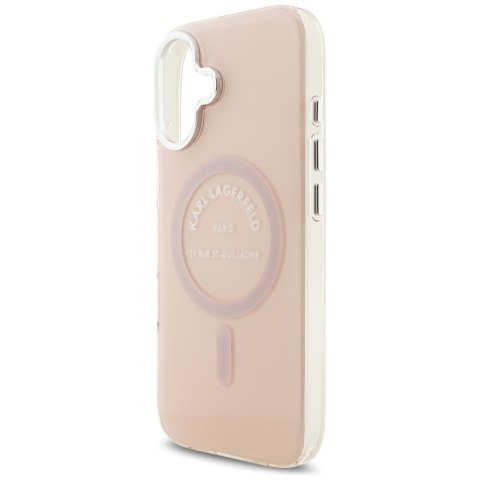 Etui Karl Lagerfeld IML Karl RSG Logo MagSafe do iPhone 17 różowy