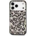 Etui Karl Lagerfeld IML Leopard Pattern MagSafe do iPhone 17 Pro Max brązowy