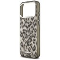 Etui Karl Lagerfeld IML Leopard Pattern MagSafe do iPhone 17 Pro Max brązowy