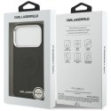 Etui Karl Lagerfeld Initial & Metal Logo MagSafe do iPhone 17 Pro czarny