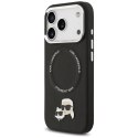 Etui Karl Lagerfeld Karl & Choupette Pins MagSafe do iPhone 17 Pro Max czarny
