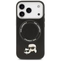 Etui Karl Lagerfeld Karl & Choupette Pins MagSafe do iPhone 17 Pro Max czarny
