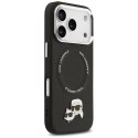 Etui Karl Lagerfeld Karl & Choupette Pins MagSafe do iPhone 17 Pro Max czarny