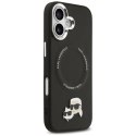 Etui Karl Lagerfeld Karl & Choupette Pins MagSafe do iPhone 17 czarny