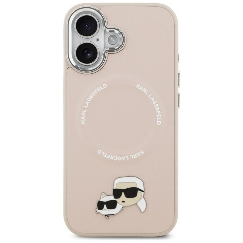 Etui Karl Lagerfeld Karl & Choupette Pins MagSafe do iPhone 17 różowy