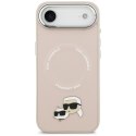 Etui Karl Lagerfeld Karl & Choupette Pins MagSafe do iPhone Air różowy