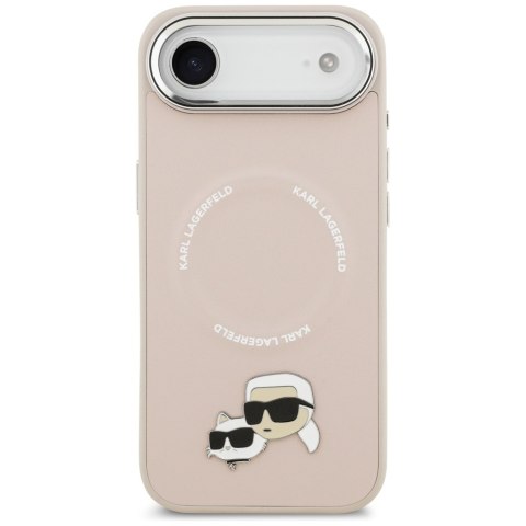 Etui Karl Lagerfeld Karl & Choupette Pins MagSafe do iPhone Air różowy