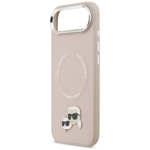 Etui Karl Lagerfeld Karl & Choupette Pins MagSafe do iPhone Air różowy