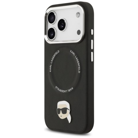 Etui Karl Lagerfeld Karl Pin MagSafe do iPhone 17 Pro Max czarny