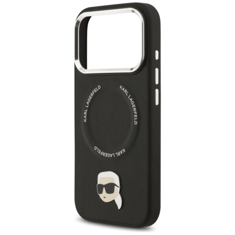 Etui Karl Lagerfeld Karl Pin MagSafe do iPhone 17 Pro Max czarny