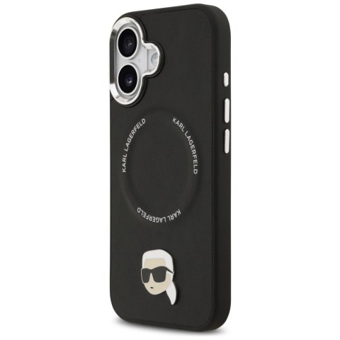Etui Karl Lagerfeld Karl Pin MagSafe do iPhone 17 czarny