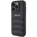 AMG AMHCP15LGSEBK iPhone 15 Pro 6.1"czarny/black hardcase Leather Debossed Lines