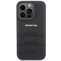 AMG AMHCP15LGSEBK iPhone 15 Pro 6.1"czarny/black hardcase Leather Debossed Lines