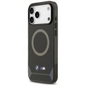 Etui BMW M IML Metal Buttons & Logo MagSafe do iPhone 17 Pro Max czarno-niebieski