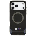 Etui BMW M IML Metal Buttons & Logo MagSafe do iPhone 17 Pro Max czarno-niebieski