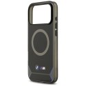 Etui BMW M IML Metal Buttons & Logo MagSafe do iPhone 17 Pro Max czarno-niebieski