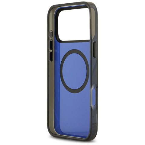 Etui BMW M IML Metal Buttons & Logo MagSafe do iPhone 17 Pro Max czarno-niebieski