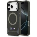 Etui BMW M IML Metal Buttons & Logo MagSafe do iPhone 17 Pro czarno-niebieski