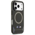 Etui BMW M IML Metal Buttons & Logo MagSafe do iPhone 17 Pro czarno-niebieski