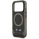 Etui BMW M IML Metal Buttons & Logo MagSafe do iPhone 17 Pro czarno-niebieski