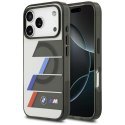 Etui BMW M IML Metal Buttons Tricolor Lines MagSafe do iPhone 17 Pro antracyt