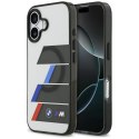 Etui BMW M IML Metal Buttons Tricolor Lines MagSafe do iPhone 17 antracyt