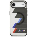 Etui BMW M IML Metal Buttons Tricolor Lines MagSafe do iPhone Air antracyt