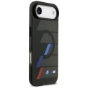 Etui BMW M IML Metal Buttons Tricolor Lines MagSafe do iPhone Air czarny