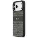 Etui DKNY Repeat Texture Pattern with Tonal Stripe do iPhone 17 Pro Max czarny