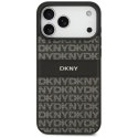 Etui DKNY Repeat Texture Pattern with Tonal Stripe do iPhone 17 Pro Max czarny