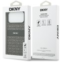 Etui DKNY Repeat Texture Pattern with Tonal Stripe do iPhone 17 Pro Max czarny