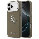 Etui Guess Grained Big 4G Classic Logo do iPhone 17 Pro Max brązowy