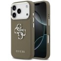 Etui Guess Grained Big 4G Classic Logodo iPhone 17 Pro brązowy