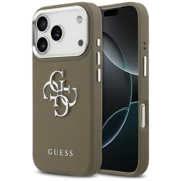Etui Guess Grained Big 4G Classic Logodo iPhone 17 Pro brązowy