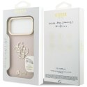 Etui Guess Grained Big 4G & Stand Camera do iPhone 17 Pro Max różowy