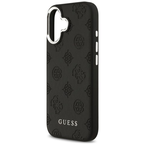 Etui Guess Peony Hot Stamp Script MagSafe do iPhone 17 czarny