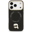 Etui Karl Lagerfeld Big Strap Karl Metal Logo MagSafe do iPhone 17 Pro czarny