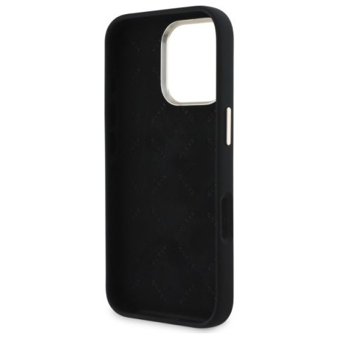 Guess GUHCP16XSMBSLK iPhone 16 Pro Max 6.9" czarny/black hardcase Silicone Script Metal Logo & Frame