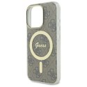 Guess GUHMP16XH4STW iPhone 16 Pro Max 6.9" brązowy/brown hardcase IML 4G MagSafe
