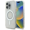 Guess GUHMP16XPFTDTEH iPhone 16 Pro Max 6.9" biały/white hardcase IML Rhinestones MagSafe