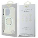 Guess GUHMP16XPFTDTEH iPhone 16 Pro Max 6.9" biały/white hardcase IML Rhinestones MagSafe