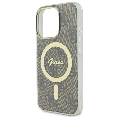Guess GUHMP16LH4STW iPhone 16 Pro 6.3" brązowy/brown hardcase IML 4G MagSafe