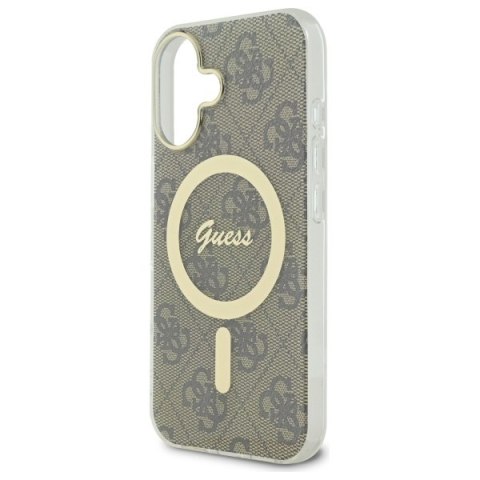 Guess GUHMP16SH4STW iPhone 16 6.1" brązowy/brown hardcase IML 4G MagSafe