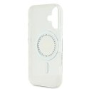 Guess GUHMP16SPFTDTEH iPhone 16 6.1" biały/white hardcase IML Rhinestones MagSafe