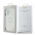 Guess GUHMP16SPFTDTEH iPhone 16 6.1" biały/white hardcase IML Rhinestones MagSafe