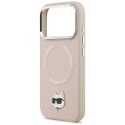 Etui Karl Lagerfeld Choupette Pin MagSafe do iPhone 17 Pro różowy