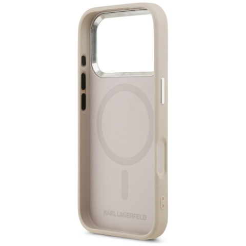 Etui Karl Lagerfeld Choupette Pin MagSafe do iPhone 17 Pro różowy