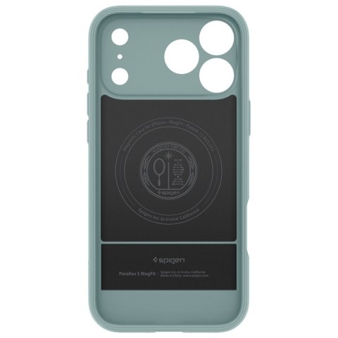 Etui Spigen Parallax "S" MAG MagSafe do iPhone 17 Pro Max zielony