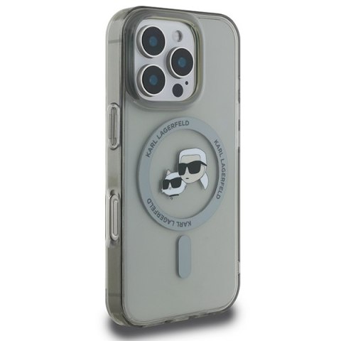 Karl Lagerfeld KLHMP16XHLSKCK iPhone Pro Max 6.9" czarny/black hardcase IML Metal Karl&Choupette Head MagSafe