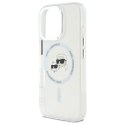 Karl Lagerfeld KLHMP16LHLSKCH iPhone Pro 6.3" biały/white hardcase IML Metal Karl&Choupette Head MagSafe